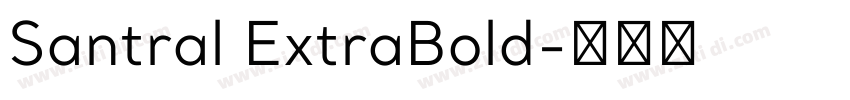 Santral ExtraBold字体转换